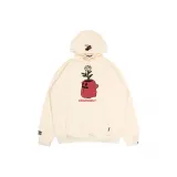 Кремовый Пион Большой Terry Hoodie