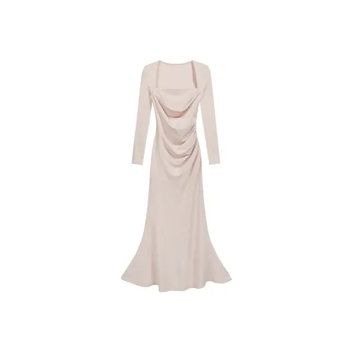 ETSE Длинное платье с длинными рукавами женское