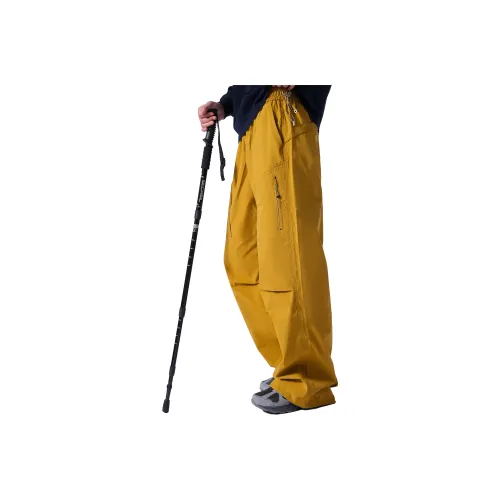 SHISHANMEN Лаймово-желтые унисекс повседневные штаны