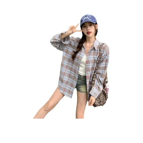 SHUHAOBAI Изображение Цвет Женская Рубашка