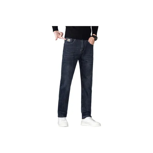 YUQIAN Туманно-голубой Мужские Джинсы