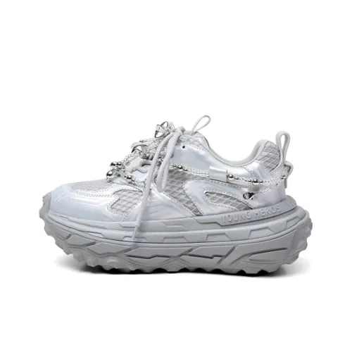 Hoov Повседневная обувь Низкий топ Ледниковый серебристый Женский