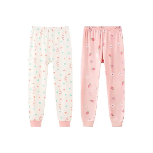 Red bean Светло-розовый+Белый Школьный возраст Комплекты нижнего белья