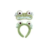 Большие-Глаз Милый Лягушка Повязки для волос Комбинация