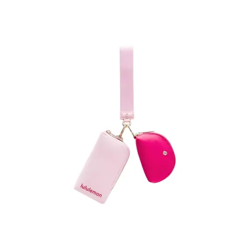lululemon Нейлон Кошелек Стандартный Unisex Light Розовый Малиново-розовый