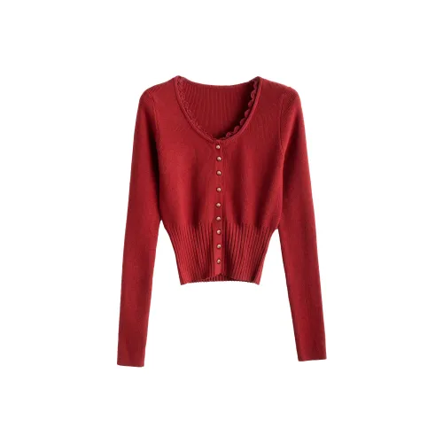 Tonlion Темно-красный Женский Трикотаж