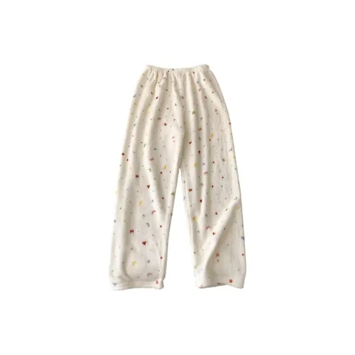 OEING Белые клетчатые штаны женские пижамные штаны