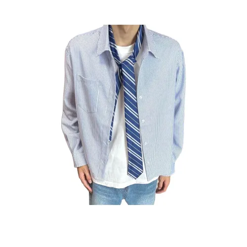 SOUL WORKER Синий Унисекс Рубашки