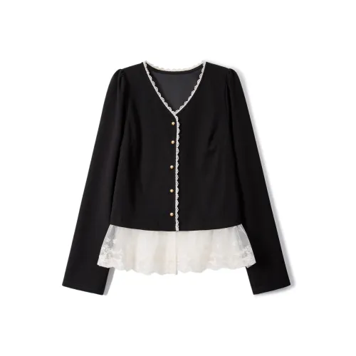 CLUB NEWS Черные Женские Рубашки