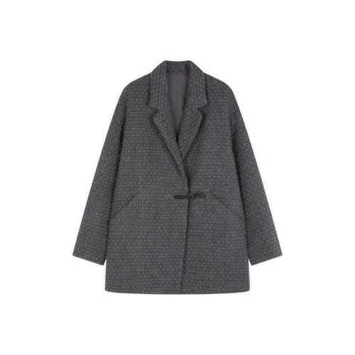 GORGEOUSIDEA Темно-серый пальто женское пальто