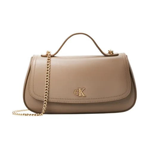 Calvin Klein Сумка из синтетического материала с цепочкой женская песочно-коричневый