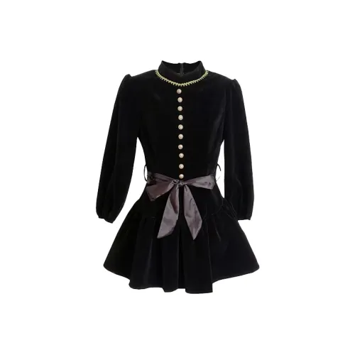 SCCREBEL OFFICIAL Длинное платье с длинными рукавами женское