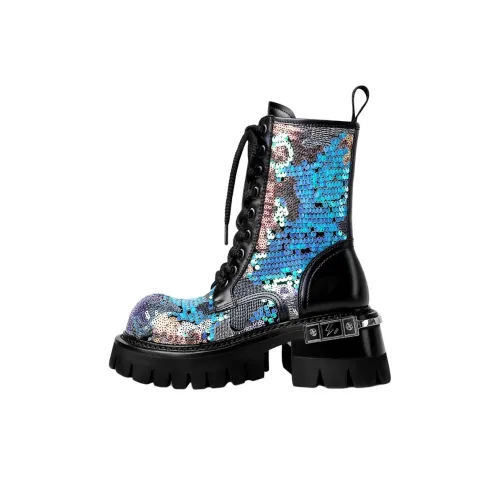 Hoov Мартинсы Бабочка Панель Синий Женские