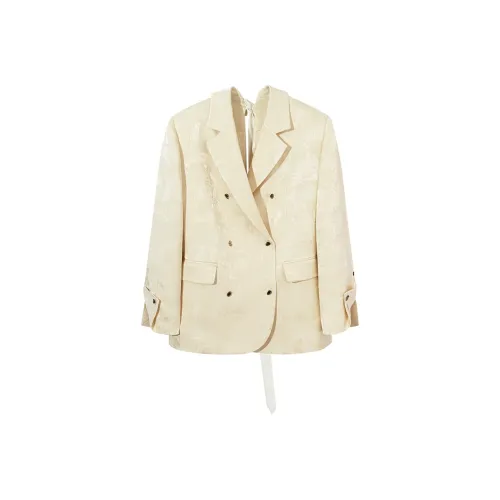 Ouyang Шампанское золото Женские Деловые костюмы