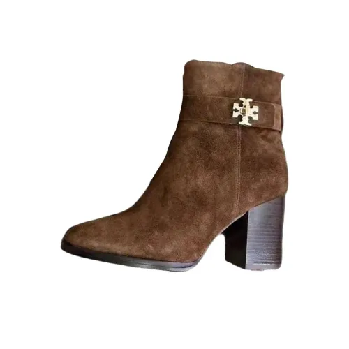TORY BURCH Turnlock Ботильоны 8 см Женские Коричневый