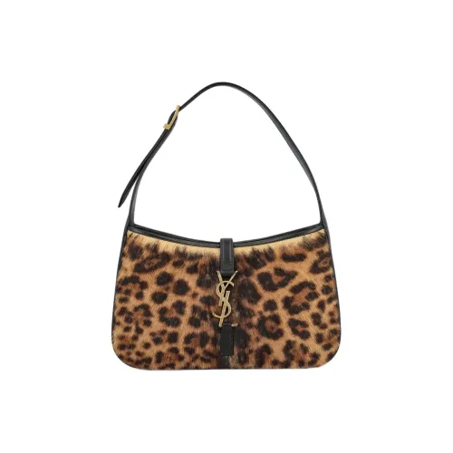 SAINT LAURENT LE5A7 Сумка через плечо из телятины женская с леопардовым принтом
