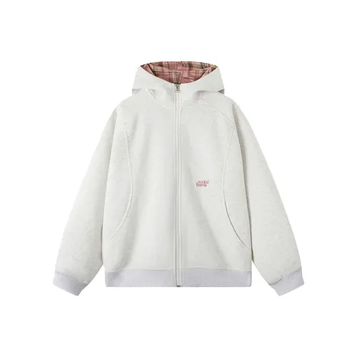 XIAOLIZI Белый Серый Унисекс Свитшоты