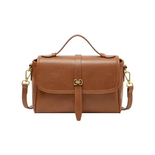 OUBOTE Синтетическая кожа Спилок коровьей кожи Одно плечо Сумка Обычный Женские Растительное дубление Коричневый