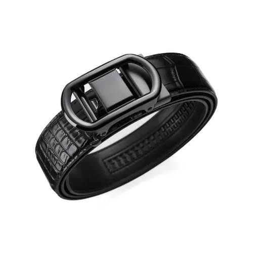 Jeccieziio Ремни из натуральной коровьей кожи Мужские Металлические Золото Серебро 3,5 см