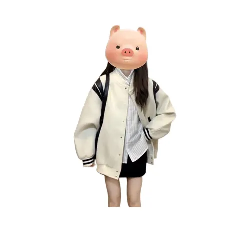 QIAOMONVHAI Светлый Абрикос Одиночная Упаковка Пальто Унисекс Куртки