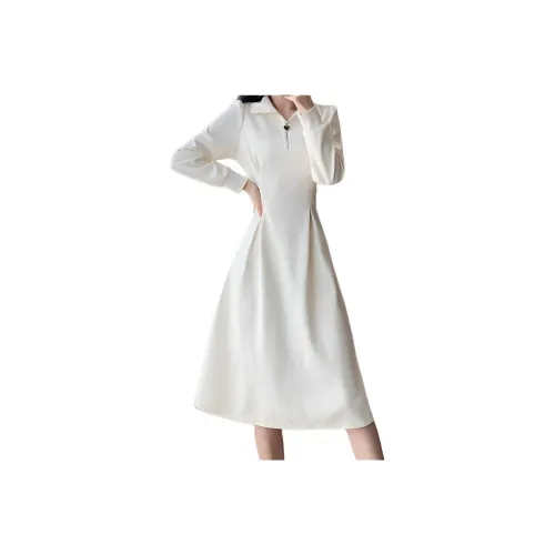 Genius Pooh Длинное платье с длинными рукавами женское