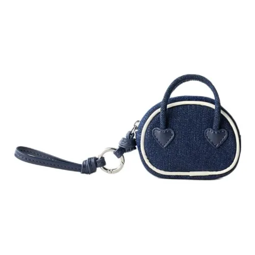 ZARA Cotton Coin Purse Mini Women's Blue ZARA Хлопок Coin Кошелек Mini Женский Синий
