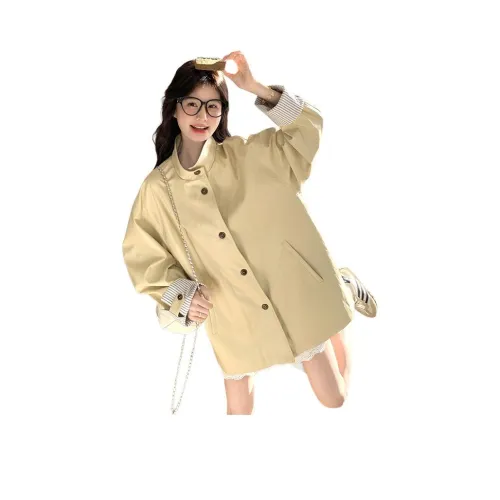 OURUOKE Заварной Женское Пальто