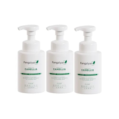 FANGZIYAN Камелия Растительный экстракт Контроль жирности Мягкий Увлажняющий Прозрачный Освежающий Очищающий Мусс Чистка