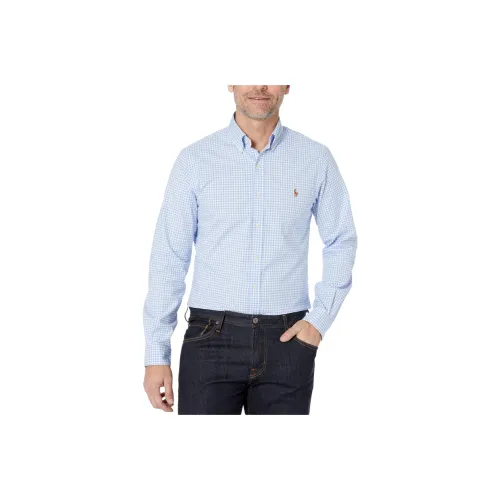 Polo Ralph Lauren Blue Men's Shirts Поло Ralph Lauren Синие Мужские Рубашки