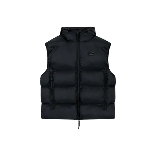 EMPORIO ARMANI EA7 Мужские черные жилеты