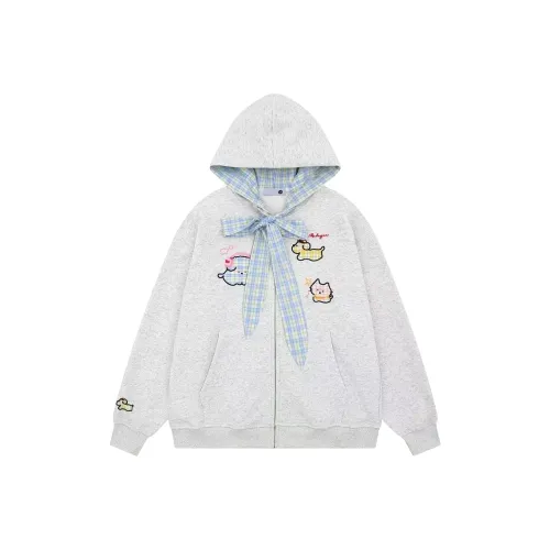 Wang Leshi Серый Женский Свитшот