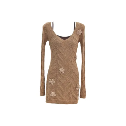 GRAYISMOON Длинное платье с длинными рукавами женское