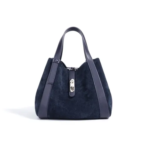 COURONNE Коровья кожа Сумка для повседневного использования Женская Сапфирово-синий Латте-коричневый Кофейный