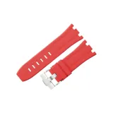 Красный с серебряной булавкой