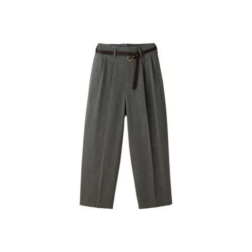 RECTO FW25 QUINCY Шерсть Belted Брюки Повседневные брюки Мужской