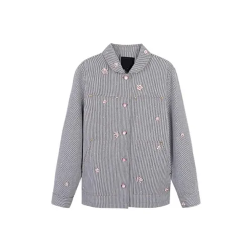 MEANALOT Черно-белые полосы Женские Куртки