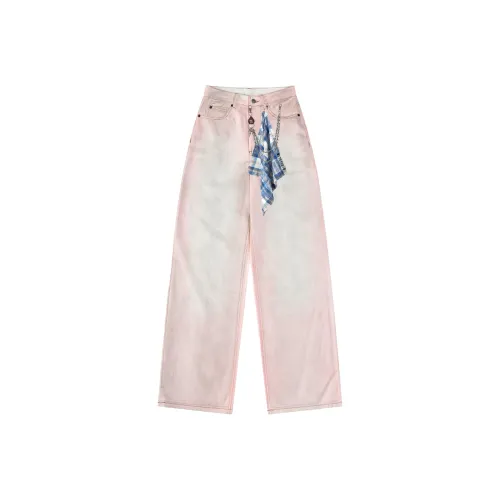 M17 STUDIO Розовый [без брелока] Унисекс Джинсы