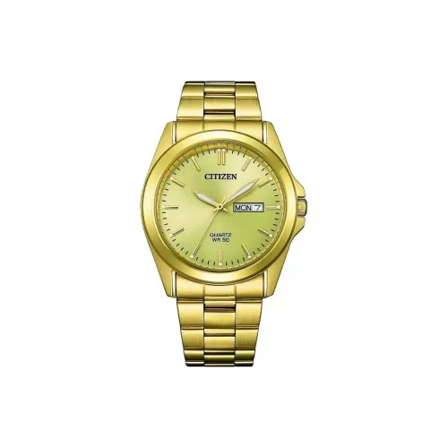 CITIZEN Collection Кварцевый механизм нержавеющая сталь ремешок часы 39 мм мужской золотой циферблат