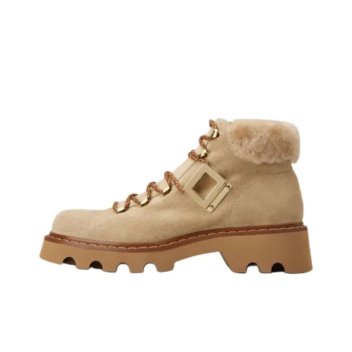 Roger Vivier VIV' Rangers Короткие Сноубутсы Женские Коричневые