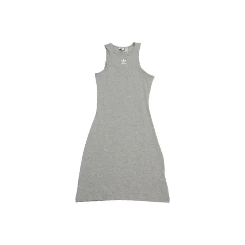 Adidas Originals Без рукавов Платье Женское Серое