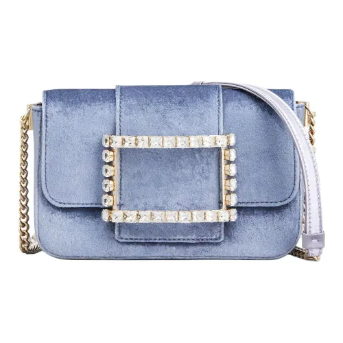 Roger Vivier Вельвет Сумка через плечо Мини Женская Синяя