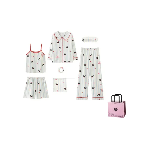 NATTY Такса Одежда Комплекты [Сумка для покупок с сердцем] Женские Пижамные Наборы