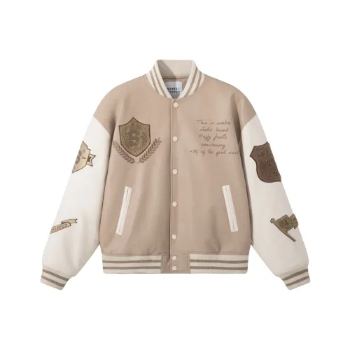 SANBAI STUDIO Осенний Зимний Бейсбол Куртка Унисекс