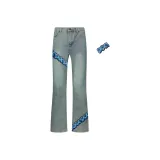 Светло-синий - Полу-эластичный пояс