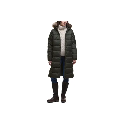 BARBOUR Оливковый Женские Пуховики
