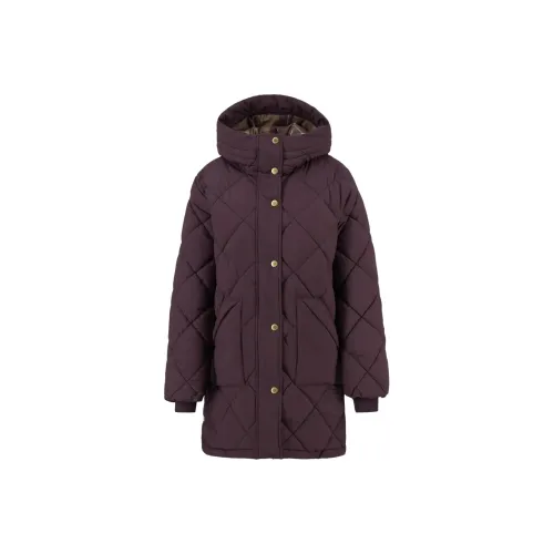 BARBOUR Темно-фиолетовый Женские пуховики