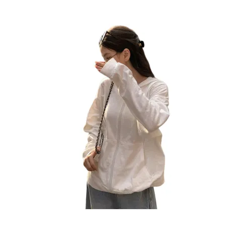 OURUOKE Белый Женский Свитшот