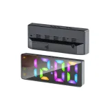 Черный Батарейка Модель [RGB Меняющий цвет Часы]