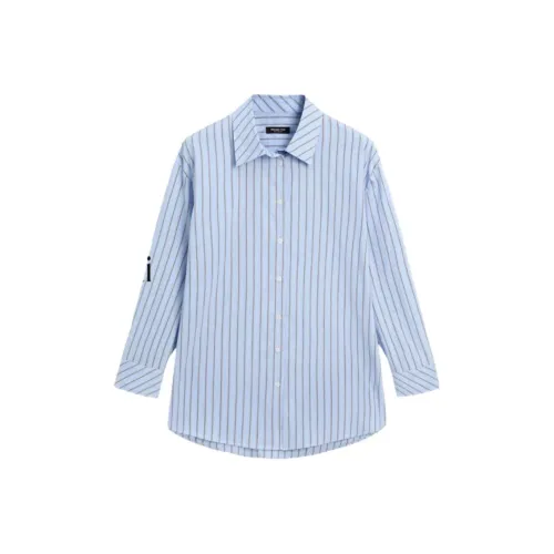 Massimo Dutti Blue Women's Shirts Масимо Дутти Синие Женские Рубашки