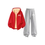 [Thickened и с флисовой подкладкой] M Curve K Красный + M Curve K Серый